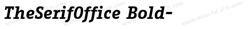 TheSerifOffice Bold字体转换